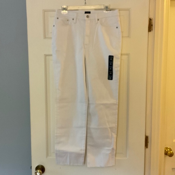 J.Crew White stovepipe straight jean in signature stretch+ denim Size 29 NWT - Picture 4 of 11